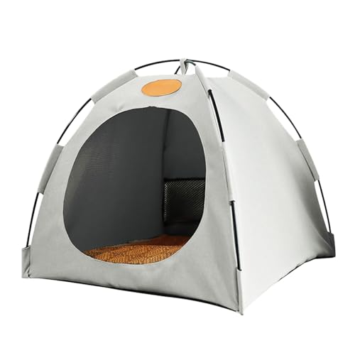 Dog Bed Katzenzelt Hunde Faltbares Geschlossenes Atmungsaktives Waschbares Haustier Welpenzwinger Indoor Outdoor Bettzelt Mit Kissen von Fycakly