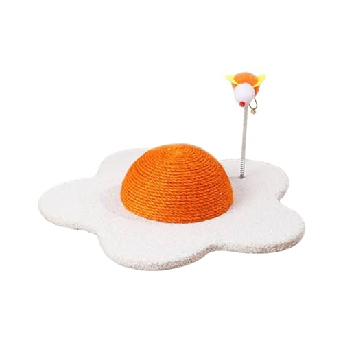 Duschvorleger rutschfest Handgefertigtes Sisal-Katzenkratzbrett: Naturmaterial/Unterhaltung/Winkelnutzung/Heimdekoration (Orange, One Size) von Fycakly