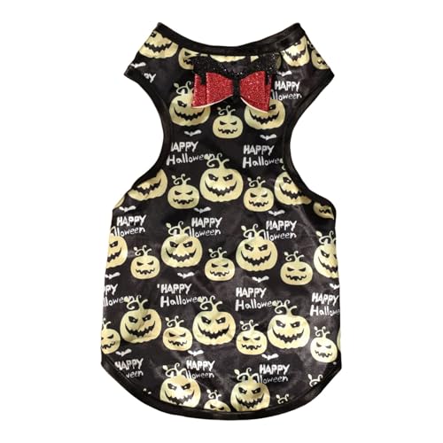 FledermausflüGel Kostüm 2024 Halloween Haustier Kleidung Halloween Party Kürbis Weste Kleine Hund Kleidung Kleine Mittlere Hunde (Black, M) von Fycakly
