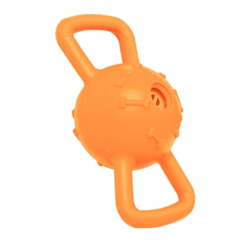 Fycakly Bellendes Hundespielzeug, Zugring, interaktiver Hundeball in Einer Form, Schlagfußball, Hundespielzeugball ​​ Zahnreinigender Kausnack mit Rillen​​ (C, 19x9x9cm) von Fycakly