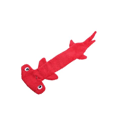 Fycakly Cartoon-Maissamt-Tierform-, süßes Hundespielzeug ​​ Spielzeugs für Hunde mit Allergien​​ (Red, 51. 5cm) von Fycakly