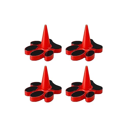 Fycakly HOMDSG Hundespielzeug-Stopper, kompatibel mit Classic Größen XS bis XX L, Kunststoffstopfen im Lieferumfang enthalten, Rot, 4 Stück ​​ Langlebiges Zerrspielzeug Tau Hanfseil​​ (Red, One Size) von Fycakly