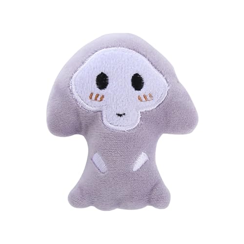 Fycakly Halloween-Spielzeug, Kauspielzeug für Katzen, Zahnen, interaktives gefülltes Spielzeug für Halloween-Katzenliebhaber Apportierspielzeug Hunde (Grey, One Size) von Fycakly