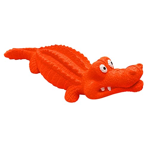 Fycakly Haustier-Gummispielzeug Big Dog Sound Grinding Stick Cleaning Dog Kaugummi Dog Sound Toy Katzenspielzeug interaktiv (Orange, One Size) von Fycakly