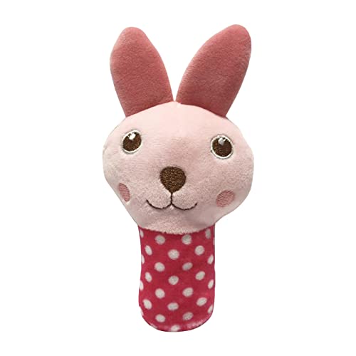 Fycakly Haustier Hund Plüsch Sound Resistantbiss Zähneknirschen Hundespielzeug Rose Red Lollipop Rabbit Lollipop Bear KratzbaumSpielzeug (A, One Size) von Fycakly