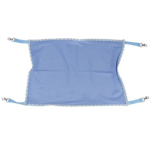 Fycakly Haustier Katze Mesh Cool Cage Hängebett für Katzen Spielschaukel Schlafruhe für Katzen ​​ Hundekissen mit orthopädischem Support​​ (Blue, One Size) von Fycakly