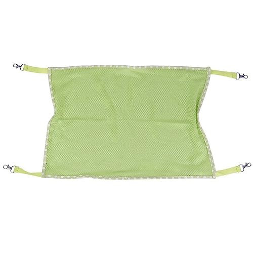 Fycakly Haustier Katze Mesh Cool Cage Hängebett für Katzen Spielschaukel Schlafruhe für Katzen ​​ Hundekissen mit orthopädischem Support​​ (Green, One Size) von Fycakly