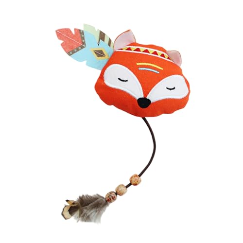 Fycakly Hund Kauspielzeug Indoor Cat Chew Zahnen für interaktive Cartoon-Design weiches, langlebiges Material für (A, 27x15cm) von Fycakly