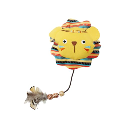 Fycakly Hund Kauspielzeug Indoor Cat Chew Zahnen für interaktive Cartoon-Design weiches, langlebiges Material für (C, 27x9cm) von Fycakly
