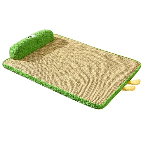 Fycakly Hundebett Flauschig Strapazierfähiges Haustierbett aus Flachs für Hunde und Katzen, Kaubett für den Innenbereich, bequemes Katzenbett Zuhause und Zimmer von Fycakly