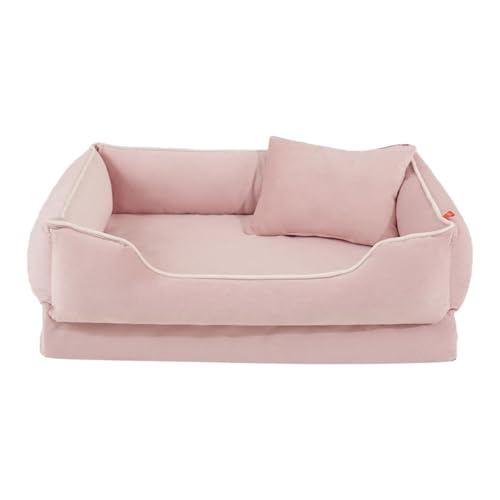 Fycakly Hundebett Grosse Hunde Katzenbett für Hauskatzen, kleines Hundebett, Haustier mit Rutschfester Unterseite, weiche Textur für bequemes Ausruhen von Fycakly