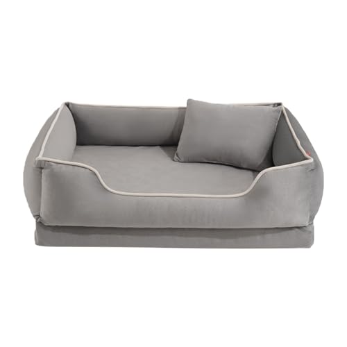 Fycakly Hundebett Grosse Hunde Katzenbett für Hauskatzen, kleines Hundebett, Haustier mit Rutschfester Unterseite, weiche Textur für bequemes Ausruhen von Fycakly