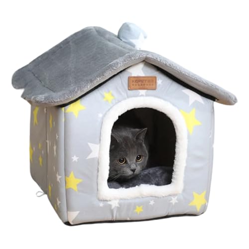 Fycakly Hundekissen Grosse Hunde Gemütliches, waschbares Katzenbett, weiches Haustier für Hauskatzen, warmes, bequemes Katzenbett mit abnehmbarem Bezug von Fycakly