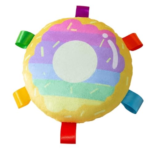 Fycakly Hundespielzeug, Plüsch, quietschend, fliegend, selbstunterhaltender Langeweile-Killer, ideal für Haustiere, lustig und interaktiv Kauspielzeug für Hunde (Yellow, 15x3x15cm) von Fycakly