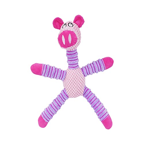 Fycakly -Hundespielzeug Quietschendes interaktives Welpenspielzeug Elefantenförmiges Quietschen mit Krepppapier Langlebiges Kauspielzeug für kleine mittlere Hunde Kauspielzeug für Hunde (One Size) von Fycakly
