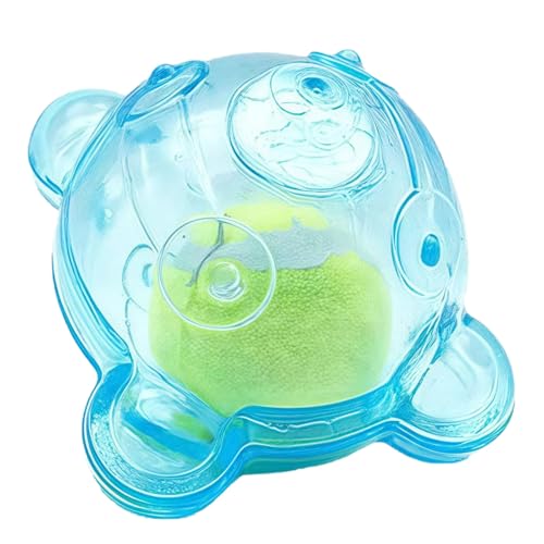 Fycakly Hundespielzeug Welpe Robustes, langlebiges Ballspielzeug für Aggressive Kauer. starkem Gummi mit Quietschfunktion. Hundekauspielzeug für kleine mittelgroße Hunderassen. (Blue, One Size) von Fycakly