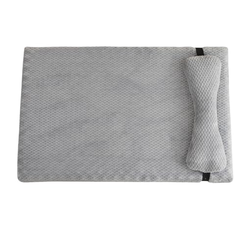 Fycakly Huraty Hundebett mit Kissen für Welpen, orthopädisches Hundebett mit abnehmbarem Bezug, waschbare Haustiermatratze für unter 5 Pfund ​​ Haustierbett Bio-Baumwolle waschbar​​ (C, One Size) von Fycakly