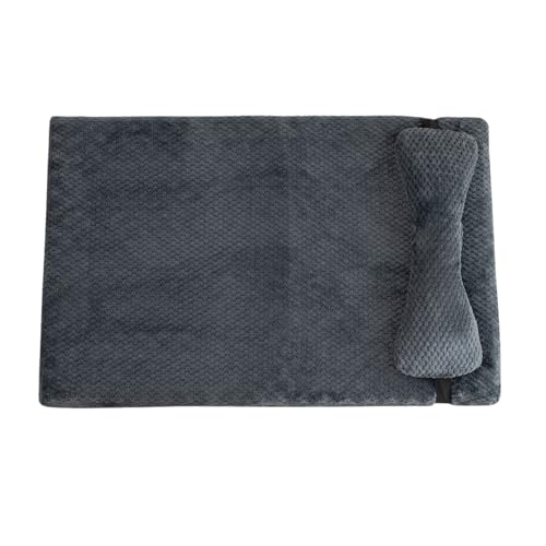 Fycakly Huraty Hundebett mit Kissen für Welpen, orthopädisches Hundebett mit abnehmbarem Bezug, waschbare Haustiermatratze für unter 5 Pfund ​​ Haustierbett Bio-Baumwolle waschbar​​ (F, One Size) von Fycakly