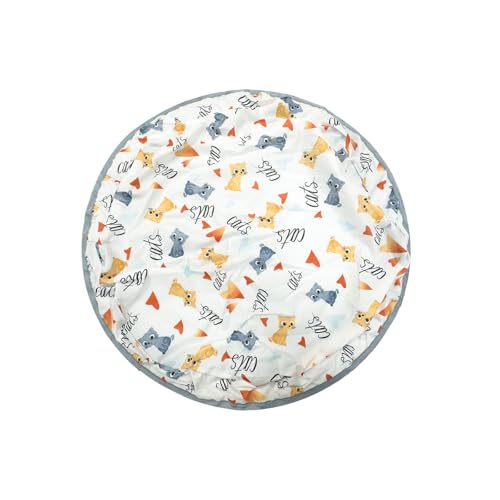 Fycakly Interaktives Katzenspielzeug, schnell rollend im Beutel, bewegungsaktiviertes Katzenspielzeug, Versteckspiel und Fangspiel Hundespielzeug robust (A, A) von Fycakly