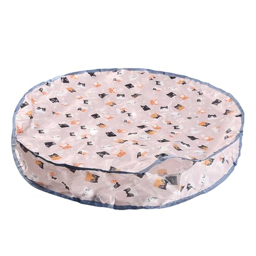 Fycakly Interaktives Katzenspielzeug, schnell rollend im Beutel, bewegungsaktiviertes Katzenspielzeug, Versteckspiel und Fangspiel Hundespielzeug robust (B, A) von Fycakly