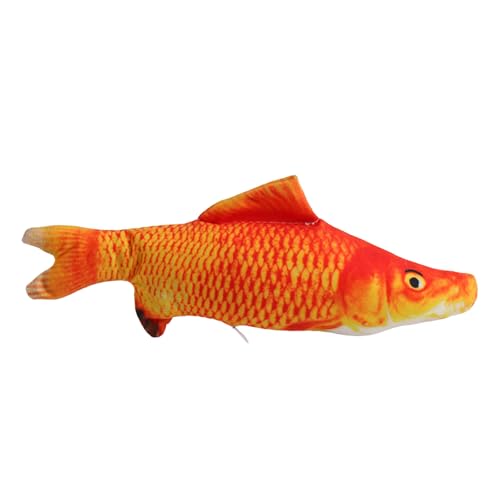 Fycakly Katzenspielzeug Fisch-Hundespielzeug für den Innenbereich, interaktiv, realistisch, interaktives Kauspielzeug für Hunde bei Langeweile Hundespielzeug robust (Watermelon Red, 20cm) von Fycakly