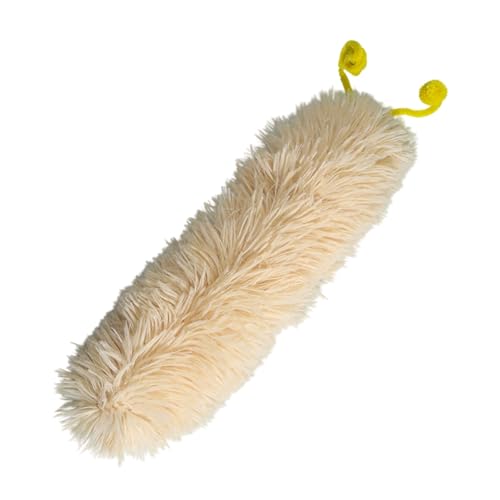 Fycakly Kauspielzeug für Hunde Katzenkuscheltier Katzenspielzeug mit geformtem interaktivem Katzenspielzeug Katzenpuppe Kauspielzeug Kissen zum Schlafen Ausruhen Spielen (Yellow, 36cm) von Fycakly