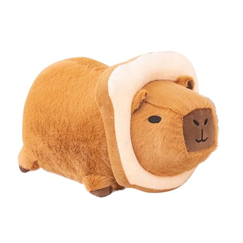 Fycakly Kuscheliges Capybara-Spielzeug – Ihr Neuer Lieblingsfreund! Perfekt für gemütliche Nächte und EIN süßes Zimmer! ​​ Plüschtier Hund Katze​​ (Orange, 24cm) von Fycakly