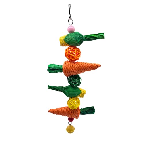 Fycakly Mais Cluster Für Schaukel Verbessert Gesundheit 1pc Interaktives Haustierspielzeug (Orange, 10.2x3.9cm) von Fycakly