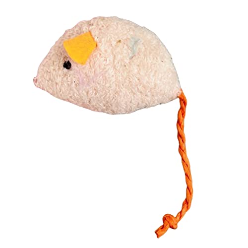 Fycakly Mit Plüsch gefülltes Mäusespielzeug für Hauskatzen, realistisches Design, 8 ​​ Spielzeugs für Hunde mit Allergien​​ (H, One Size) von Fycakly