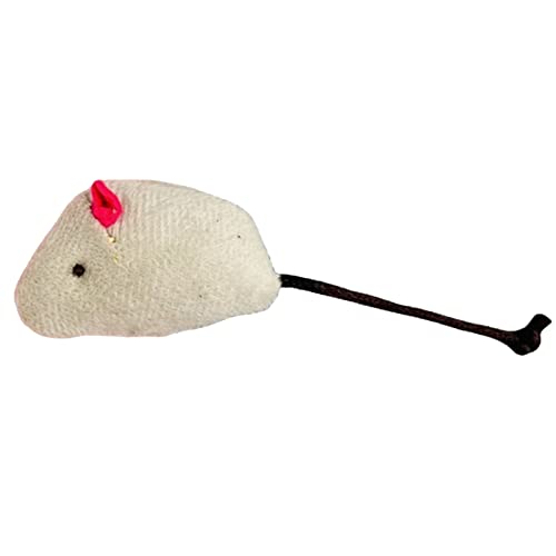 Fycakly Mit Plüsch gefülltes Mäusespielzeug für Hauskatzen, realistisches Design, 8 ​​ Spielzeugs für Hunde mit Allergien​​ (I, One Size) von Fycakly