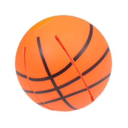 Fycakly Neuer Hundespielzeugball, der hohe langweilige Teddy-Corgi-Welpen für kleine mittlere Hunde zahnt ​​ Zahnreinigender Kausnack mit Rillen​​ (Orange, One Size) von Fycakly