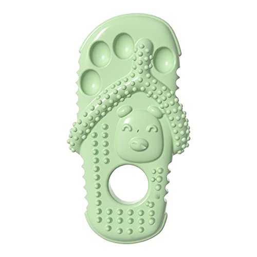 Fycakly Pantoffel-Typ-Haustier-Hundekauen -Backenzahn-Zahnreinigungs-mehrfarbiges lustiges Hundespielzeug ​​ Zahnreinigender Kausnack mit Rillen​​ (C, One Size) von Fycakly