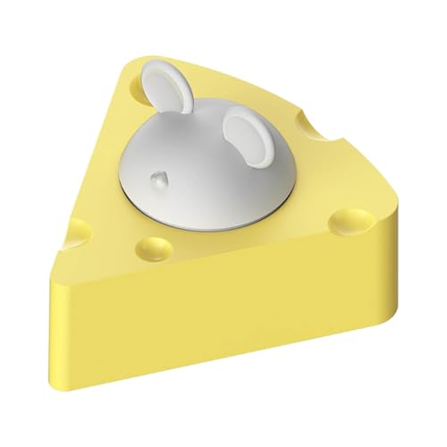 Fycakly Pet Catmint Toy Lick Toy for Cats Lick Chew Toy Teeth Wall Toy Stomach Mint Puzzlespielzeug für Hunde (Yellow, 6.5X6.3X4.5CM) von Fycakly