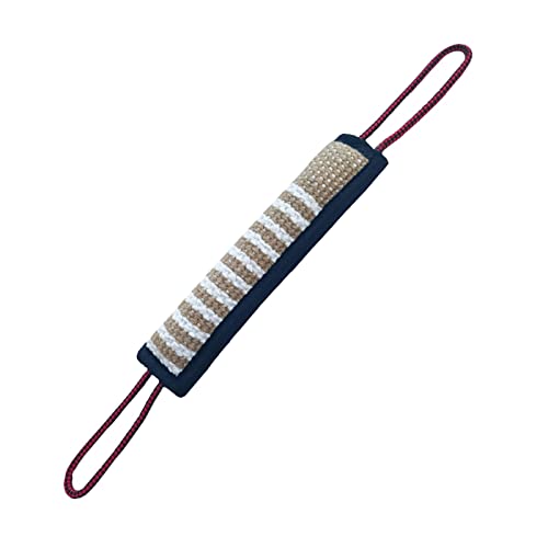 Fycakly Pet Enjoy Hundetrainingskissen, Jute-, Tauziehen, langlebig, Hundehülle, Stick-Trainingsgerät für Hunde, interaktives Spiel Spielzeugs für einsame Haustiere​​ (Black, One Size) von Fycakly