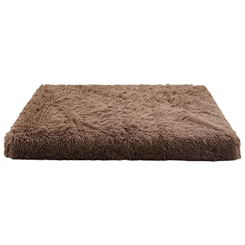 Fycakly -Quadrat-Zwinger-Katzen-Kissen-Haustier-Zwinger-Tiefschlaf-Hundesofa-Bett-Haustier-Zwinger ​​ Katzenbett mit kuscheligem Fellbezug​​ (E, S) von Fycakly