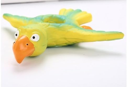 Fycakly Quietschspielzeug Latex, Kauspielzeug für Haustiere für Hunde Katzen, interaktiv, langlebig die Gesundheit ​​ Kautierchen (Yellow, 21x20x5 cm) von Fycakly