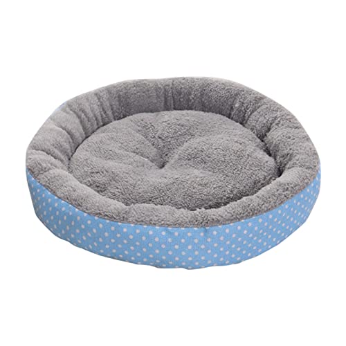 Fycakly Universal-Sommermatte für kleine Hunde, Teddybett, Katze, Heimtierbedarf, rund ​​ Hundebett für kleine Rassen (Chihuahua (Light Blue, One Size) von Fycakly