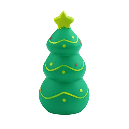 Fycakly Vinyl-, Weihnachtsbaum, weihnachtszahnbeständig, klingendes, Haustier- Hundespielzeug robust (Green, One Size) von Fycakly