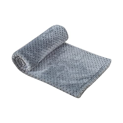 Fycakly Warm für Hundedecke Pet-Fuschy-Mattenpolster Vliesdecke schlafen Weichkatzen dicken Heimtierdecke ​​ Katzenkissen mit Katzengras-Spielbereich​​ (Grey, S) von Fycakly