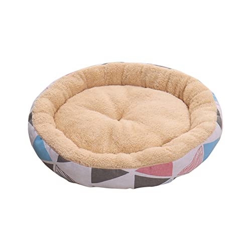 Fycakly Warmhaltendes Haustiernest für den Winter, Shushu-Baumwollnest, Hundeschlafnest, rundes für Katzen Dackel​​ (A, One Size) von Fycakly