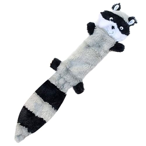 Fycakly Waschbär und Eichhörnchen, Keine Füllung, quietschendes Hundespielzeug, ungefülltes Kauspielzeug für kleine und mittelgroße Rassen, Großpackung, Plüschspielzeug, flach, Keine (Grey, 46cm) Fycakly Waschbär und Eichhörnchen, Keine Füllung, quietschendes Hundespielzeug, ungefülltes Kauspielzeug für kleine und mittelgroße Rassen, Großpackung, Plüschspielzeug, flach, Keine (Grey, 46cm) von Fycakly