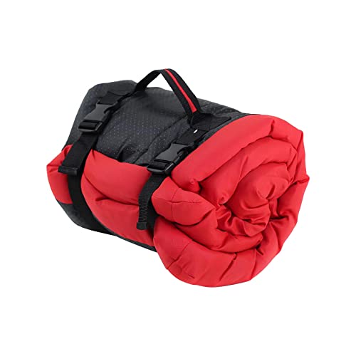 Fycakly wasserdichte Hundebetten Outdoor-Betten für Hunde Bett für Haustierreisen Wandern Camping Streunende Loft-Hundebetten Dackel​​ (Red, One Size) von Fycakly