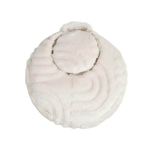 Gemütliches, warmes Katzenbett für den Winter. Luxuriöses Design, perfekt für tiefen Schlaf und Entspannung. Stilvolles, minimalistisches Katzenbett, ideal ​​ Haustierbett mit ( White, 45x15x5) von Fycakly