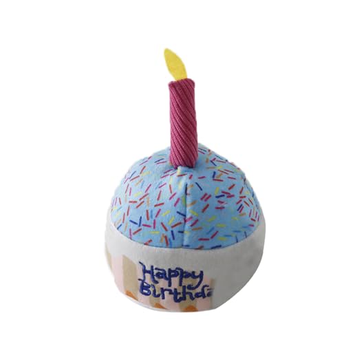 Hunde-Geburtstagsspielzeug im Geburtstagsstil, mit weicher Baumwolle gefüllt, quietschendes Spielpuzzle, Plüsch-Stickerei, Knochenkuchen, Hundespielzeug für Spielzeugs für Hunde mit ( B, One Size) Hunde-Geburtstagsspielzeug im Geburtstagsstil, mit weicher Baumwolle gefüllt, quietschendes Spielpuzzle, Plüsch-Stickerei, Knochenkuchen, Hundespielzeug für Spielzeugs für Hunde mit ( B, One Size) von Fycakly