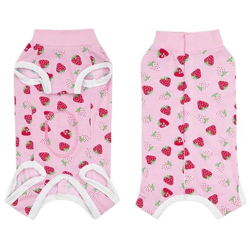 Hunde Klamotten Hunde-Erholungsanzug mit Pinkelloch für kleine und mittelgroße Hunde und Katzen, Schutzanzug für Kastration und Sterilisation, Alternative zum E-Halsband, bequemer (Watermelon Red, XL) Hunde Klamotten Hunde-Erholungsanzug mit Pinkelloch für kleine und mittelgroße Hunde und Katzen, Schutzanzug für Kastration und Sterilisation, Alternative zum E-Halsband, bequemer (Watermelon Red, XL) von Fycakly