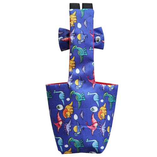 Fycakly Hunde Kleidung für Kleine Hunde Für Wiederverwendbare, waschbare, weiche und Bequeme Haustierkleidung. Auslaufsicheres, verstellbares Bauchband. (Light Blue, 43X12cm) von Fycakly