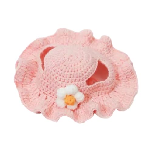 Hunde Kleidung für Kleine Hunde Handgemachte Häkelmütze für Haustiere, Strickmütze für Katzen Hunde, weiches, Winter-Outdoor-Accessoire, warme, gemütliche Kopfbedeckung für Welpen (S) von Fycakly