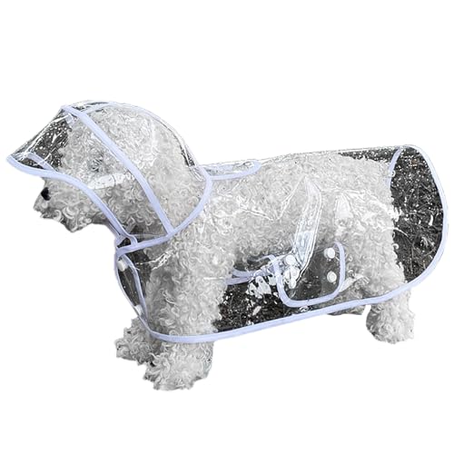 Hunde Kleidung für Kleine Hunde Haustier-Regenmantel, Katze, Hund, Poncho, große kleine Hundekleidung, regenfeste Regenausrüstung für den Außenbereich, transparent, einfacher Stil, einfach (White, XS) Hunde Kleidung für Kleine Hunde Haustier-Regenmantel, Katze, Hund, Poncho, große kleine Hundekleidung, regenfeste Regenausrüstung für den Außenbereich, transparent, einfacher Stil, einfach (White, XS) von Fycakly