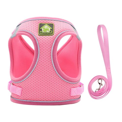 Hunde Kleidung für Kleine Hunde Haustiergeschirr Reflektierende, atmungsaktive Hundeleine Welpengeschirr Haustierbedarf Outdoor-Spielbekleidung Geschirrzubehör (A, XS) von Fycakly