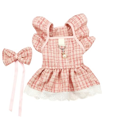 Hundekleid Kleine duftende Hundekleidung Frühling Kleiner Hund Teddy Haustierkleidung Rock (C, XL) von Fycakly